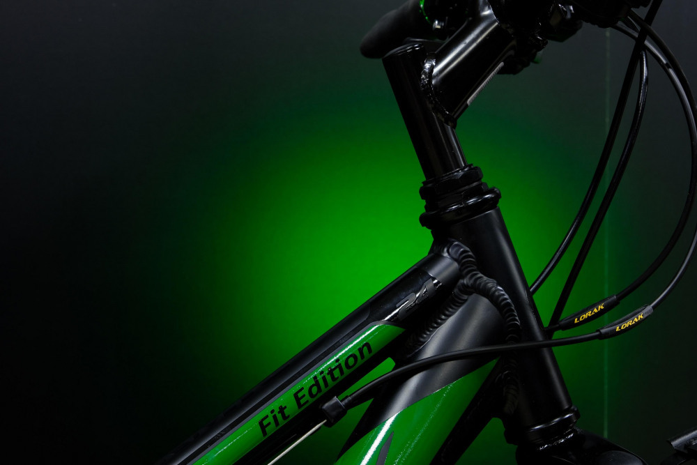 Lorak Dynamic 24 18sp Матовый Чёрный/Зелёный