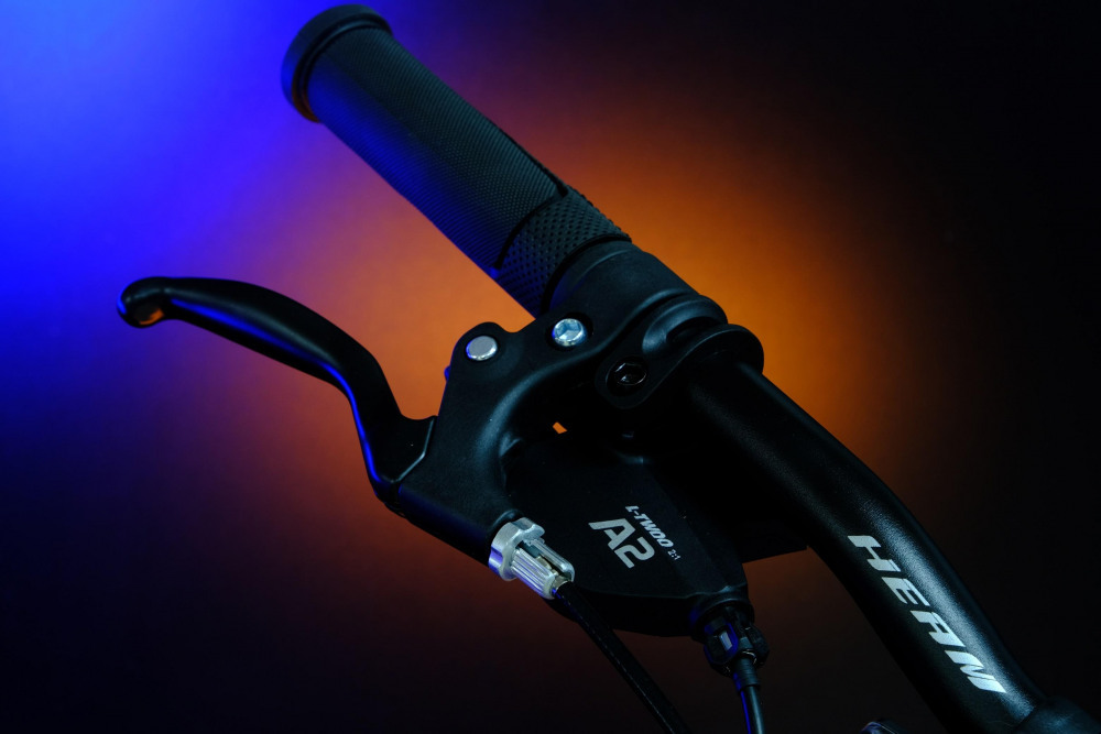 Heam First 247 Матовый Чёрный/Оранжевый/Синий