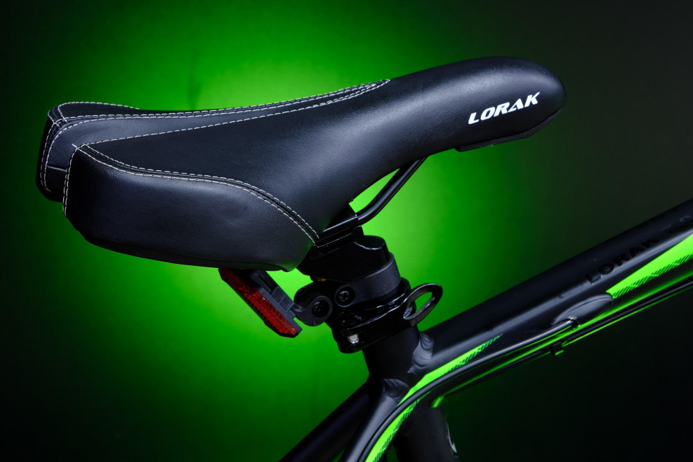 Lorak 7.0 Матовый Чёрный/Зелёный рама 23 (на рост 189-205)