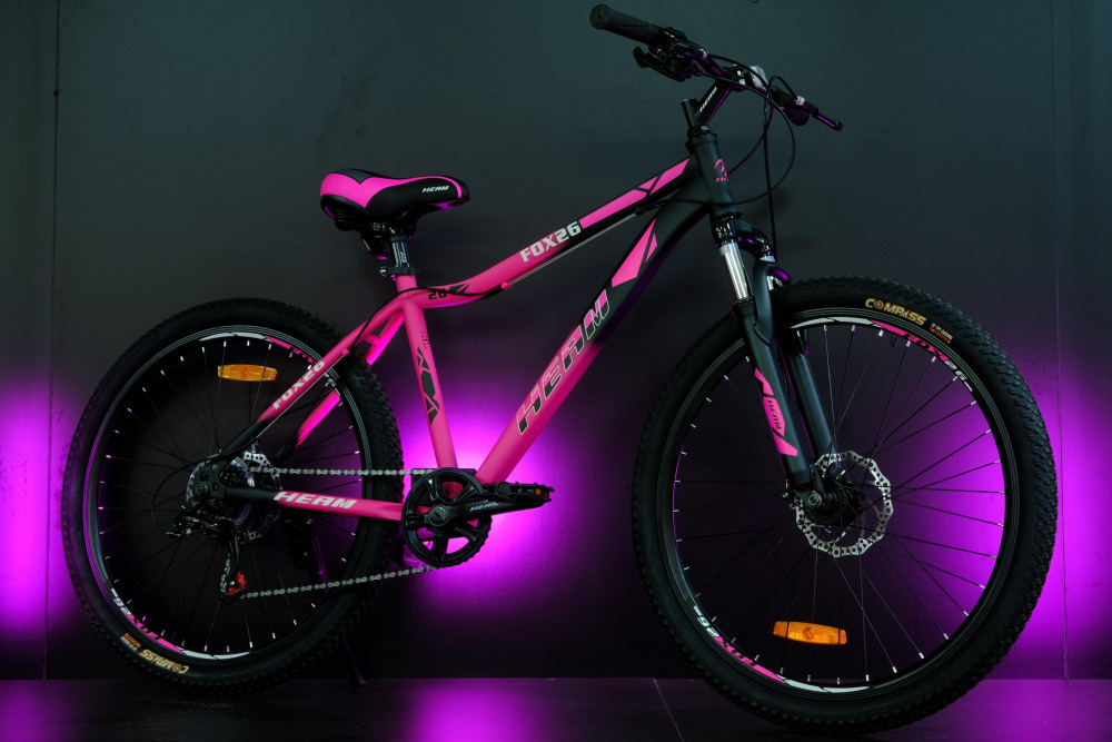 Heam FOX 26 Girl Чёрно/Розовый рама 17 (на рост 155-173)