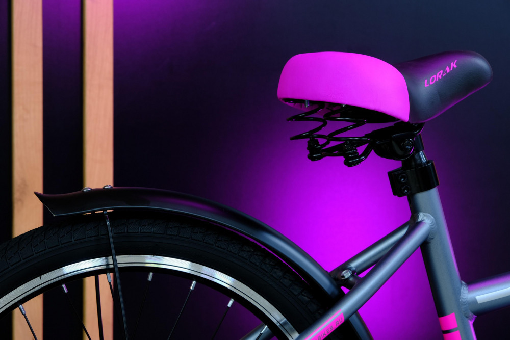 LORAK JUNIOR 20 Girl Black Матовый Серый/Розовый